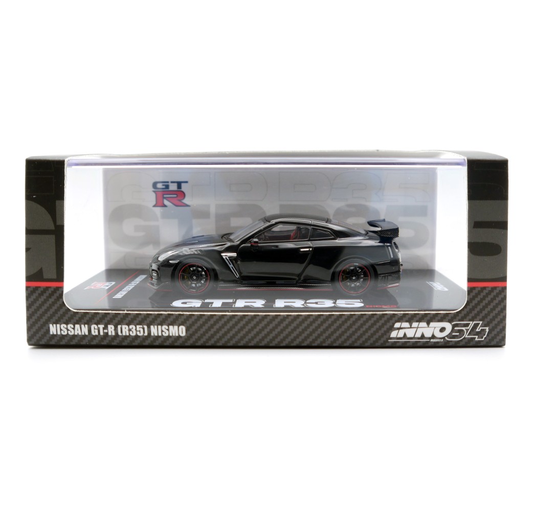 Inno64 Nissan GT-R R35 Nismo (schwarz) Rechtslenker
