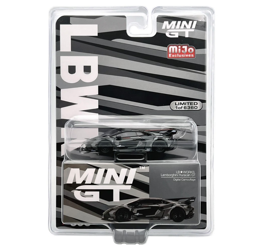 Mini GT (398) LB WORKS Lamborghini Huracán GT Digital Camouflage