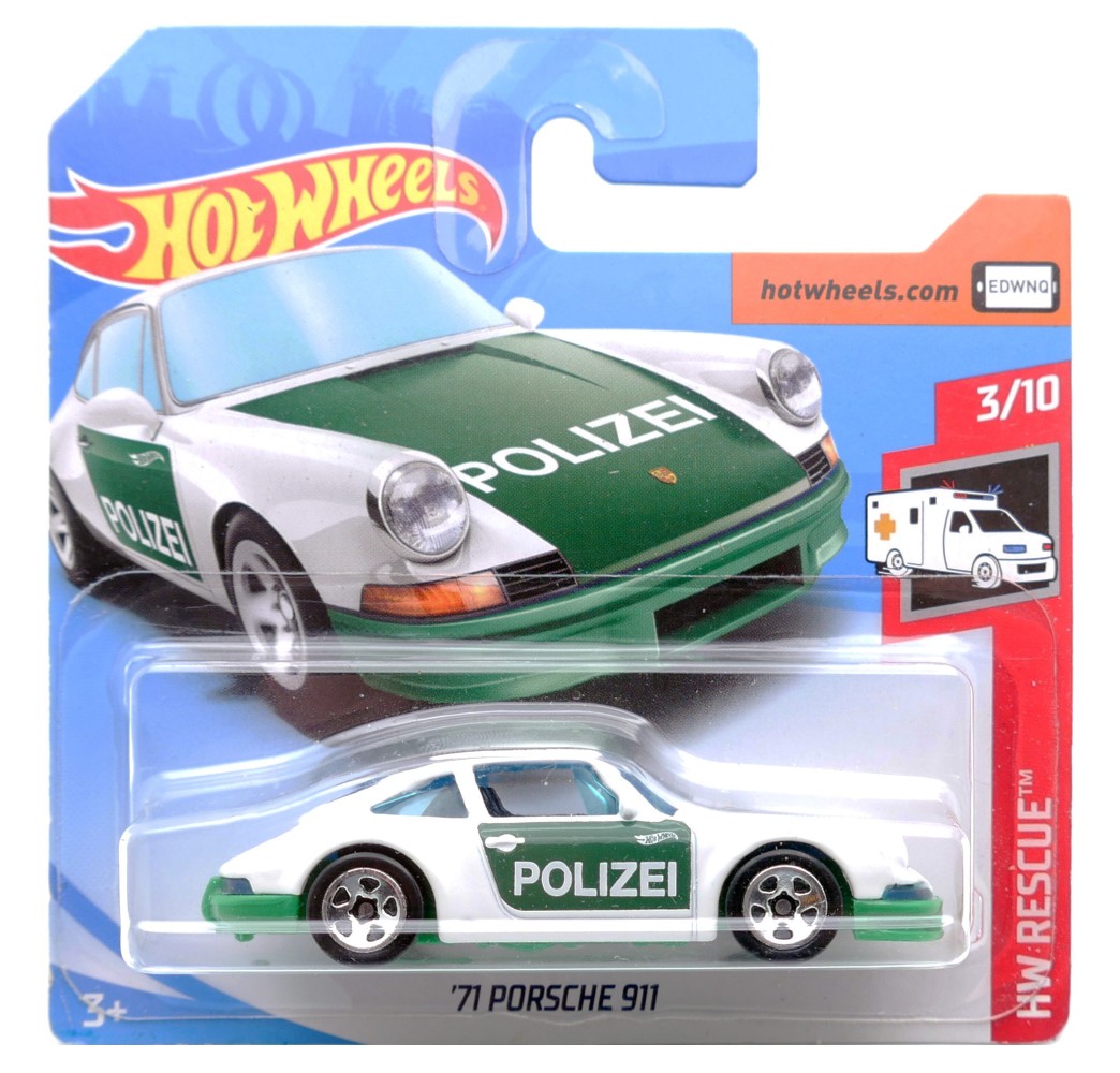 Hot Wheels FYC80 '71 Porsche 911 (Polizei)