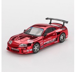 Mini GT 1132 Toyota Supra (A80) Top Secret GT-300 Top Secret Red Chrome
